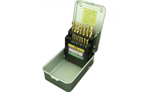 ISHIHASHI  石橋精工 TCOS-15S-IS TIN涂層鈷強力正宗短鉆15套