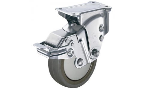 HAMMER CASTER 錘牌 鏈球腳輪 935ER-BLB125-SD20-鏈球全不銹鋼靠墊E固定SP導(dǎo)電聚氨酯125mm線徑2.0