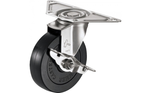 HAMMER CASTER 錘牌 251E-R100-H080-鏈球不銹鋼角SP付R100mm