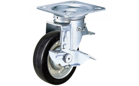 HAMMER CASTER 錘牌 腳輪 410F0SWRB125-鏈球方向限制SP付寬幅橡膠B車