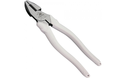 FUJIYA  富基亞  180-175 WT 標準鉗子（樹脂把手）純白色175mm