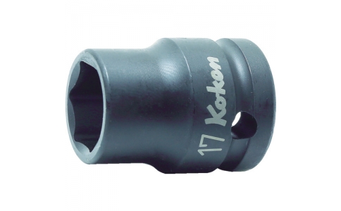 KOKEN 山下 1401M-34-角鋼12.7mm插入沖擊6角插口（薄肉）34mm