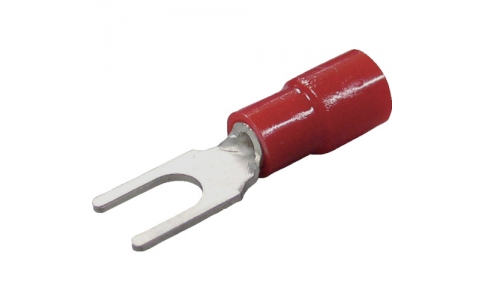 NICHIFU 日富 MEX-1.25Y-3L-RED-日本環境友好型絕緣覆層Y型端子Y型（100個入）起線0.3～1.65