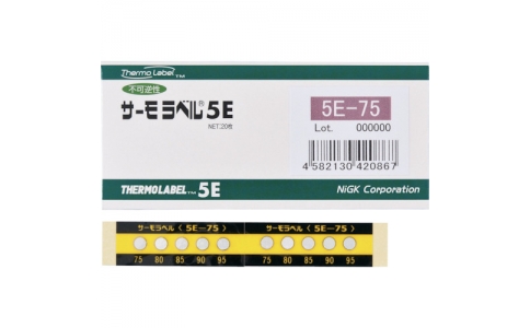 日油技研 NICHIGI 5E-210-日油技研熱標簽5點表示室外對應型不可逆性210度