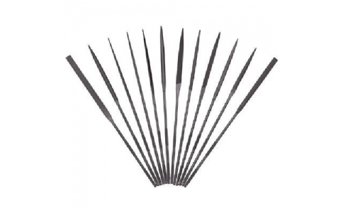 TSUBOSAN 壺三 S01253T精密銼刀12本組三角形#3（比#6更粗暴）