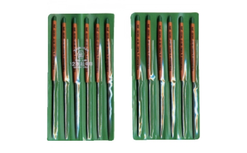 TSUBOSAN 壺三 S012-02壺三 組銼刀12本組三角中目