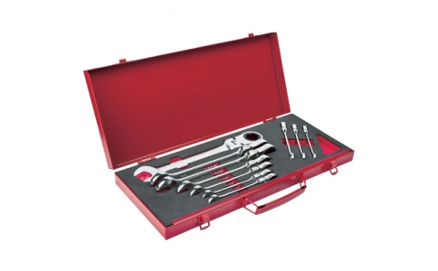 PRO-AUTO 末影工具 FLG-10S  10本組彈性鎖齒輪扳手組