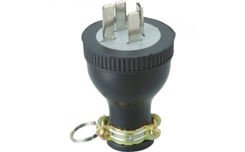 Meikosha 明工社 MP2537-明工橡膠插頭接地3P