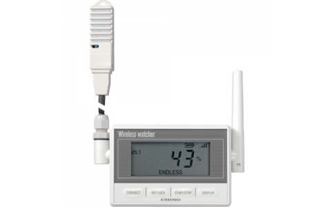 日本千野 CHINO  MD8112-500-無線記錄器接收器以太網連接發射器溫濕度傳感器