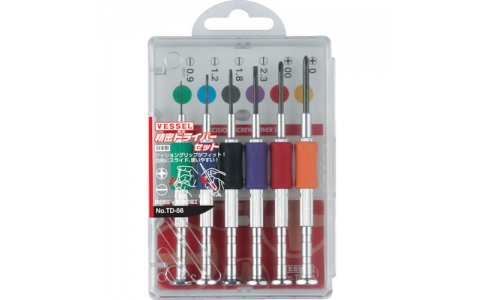 VESSEL 威威 TD-55 精密螺絲刀 組TD-55尺寸