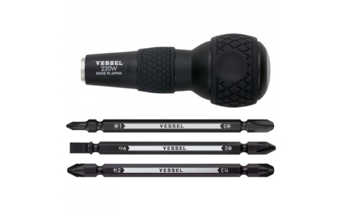 VESSEL 威威 220W-3 球把手差替換螺絲刀 組220W-3