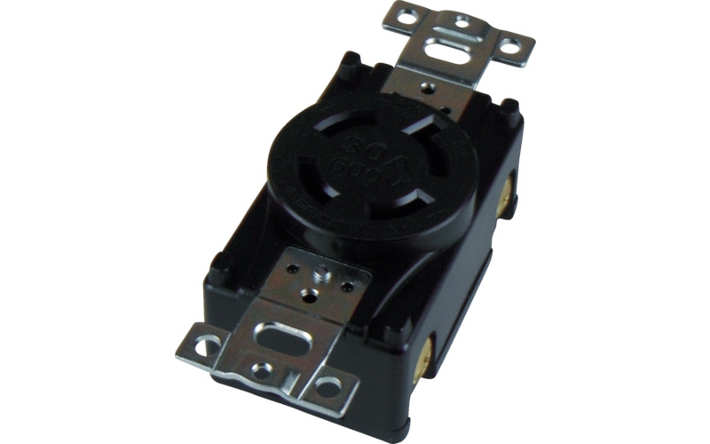 AMERICAN DENKI 美國電機 530B 平刃形嵌入插座3P50A 250V